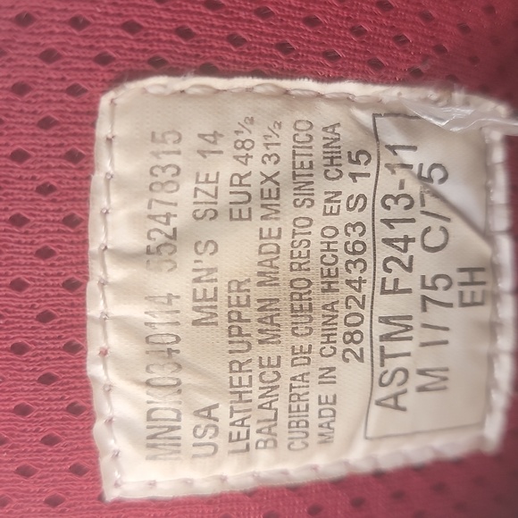 Dickies Work Boots Mens  Steel Toe Leather Waterproof size 14 - Picture 8 of 8